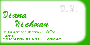 diana wichman business card